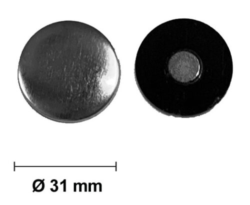 Chapas con imán  <br>para nevera Ø 31 mm