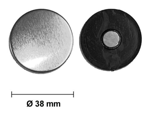 Chapas con imán <br>para nevera Ø 38 mm