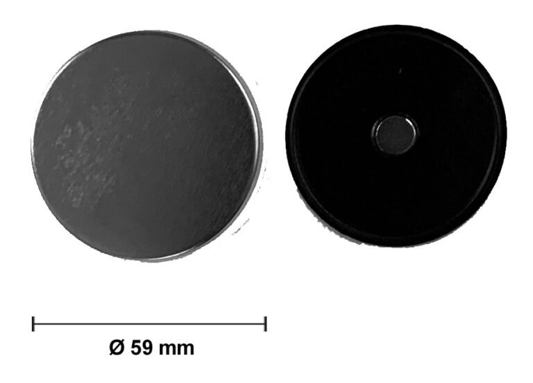 Chapas con imán <br>para nevera Ø 59 mm
